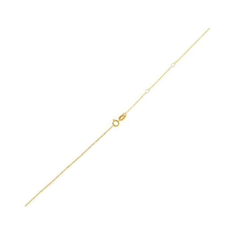 Adjustable Cable Chain 0.97 mm, 14K Yellow Gold