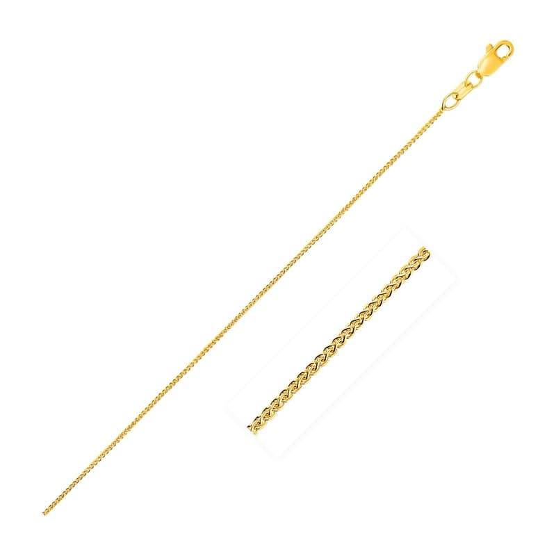 Wheat Chain 0.60 mm, 10K Yellow Gold