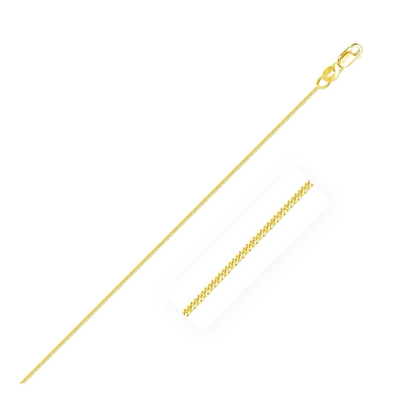 Cadena Barbada 1.00 mm, Oro Amarillo 10K