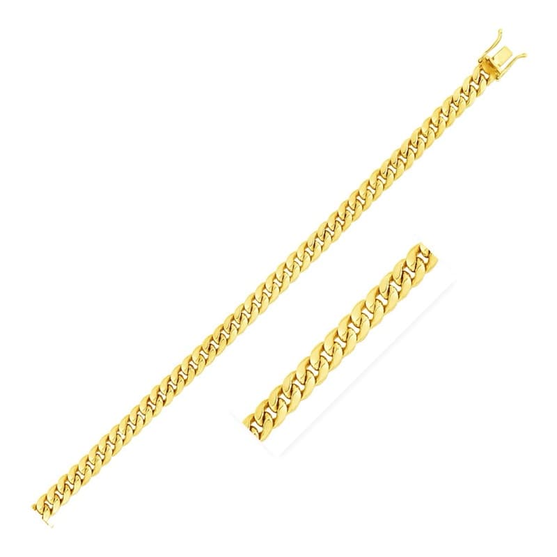 Miami Cuban Chain 4.50 mm, 10K Yellow Gold