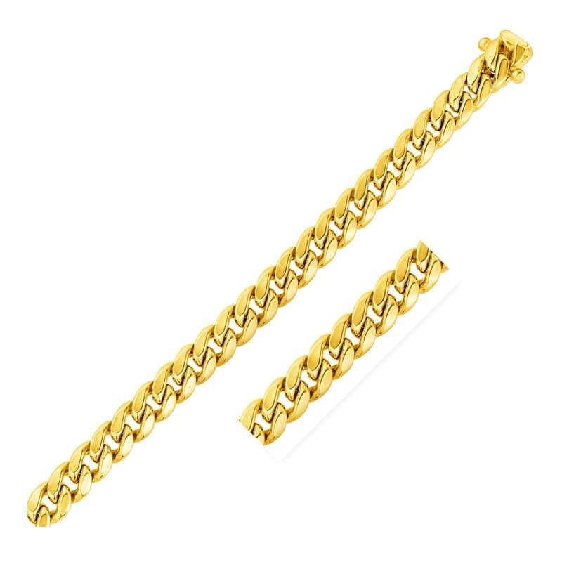 Miami Cuban Chain 9.10 mm, 10K Yellow Gold
