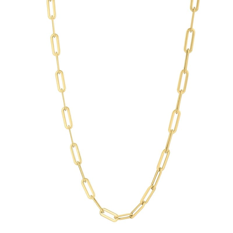 Paperclip Chain 4.80 mm, 14K Yellow Gold