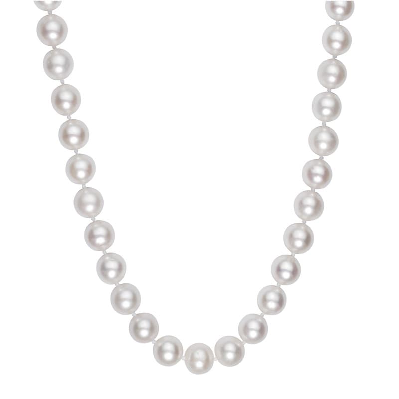 Pearl Necklace, 14K Yellow Gold