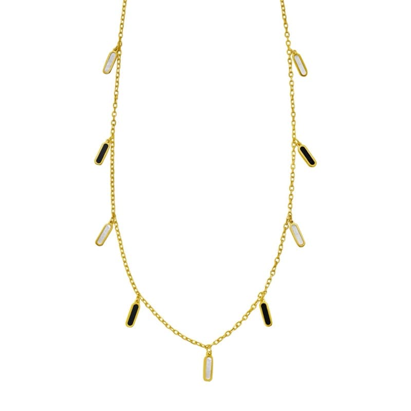Station Necklace, 14K Yellow Gold