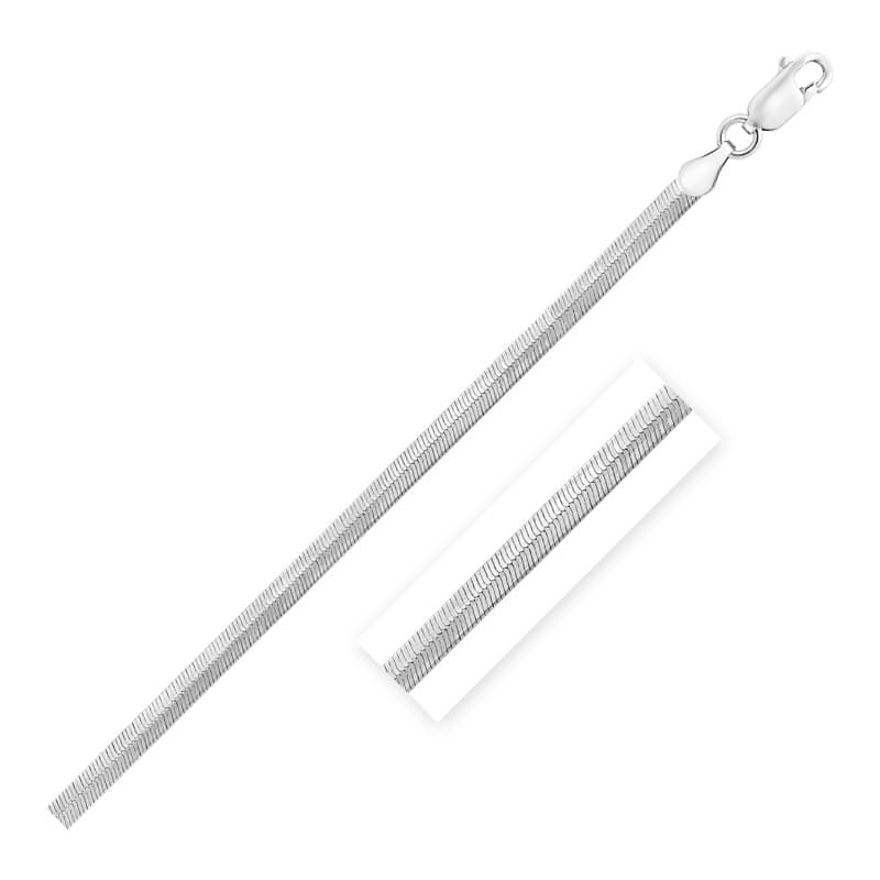 Herringbone Chain 3.30 mm, Sterling Silver