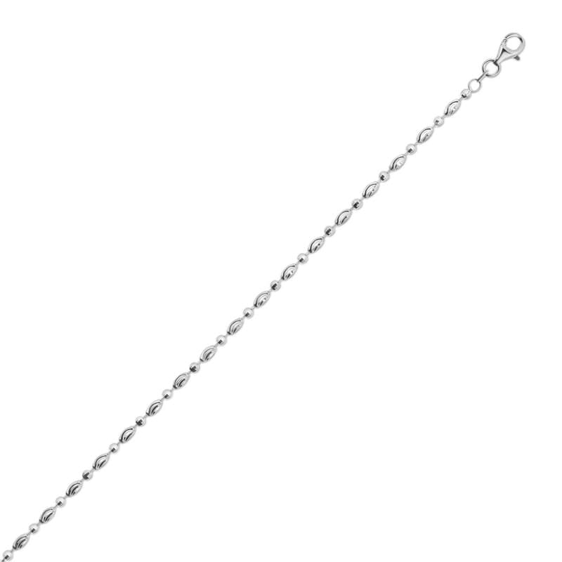 Cadena Bolitas 2.50 mm, Plata de Ley 925