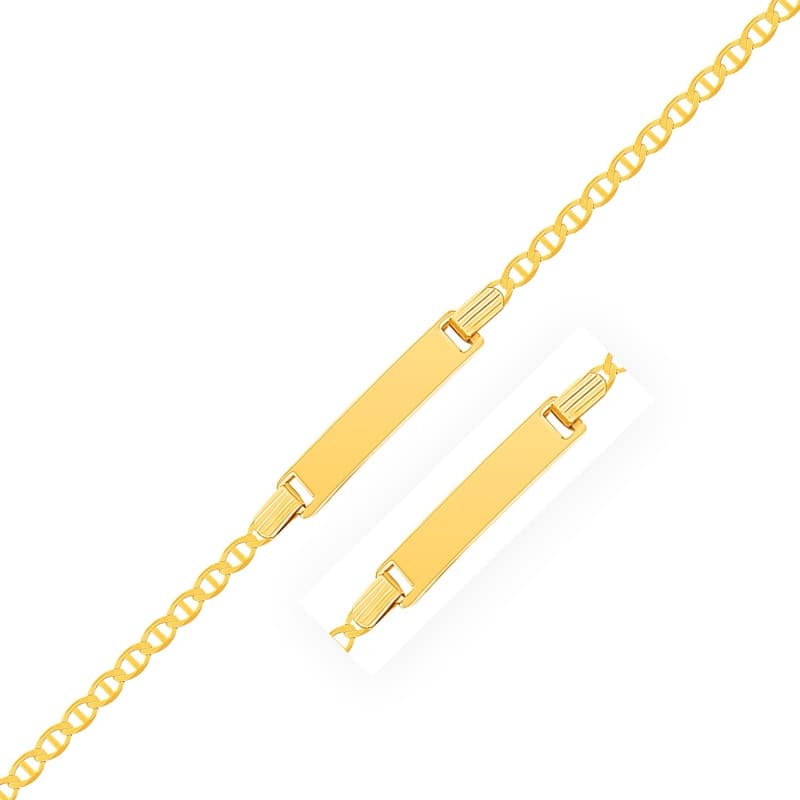ID Bracelet, 14K Yellow Gold