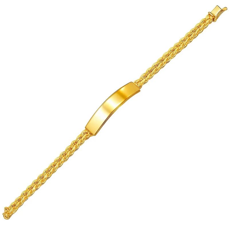 ID Bracelet, 14K Yellow Gold