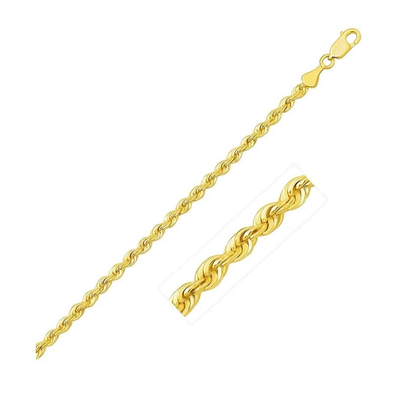 Pulsera Cordón, Oro Amarillo 10K
