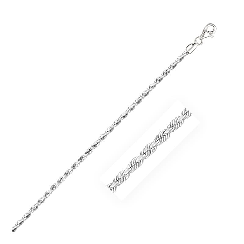 Rope Bracelet, 14K White Gold