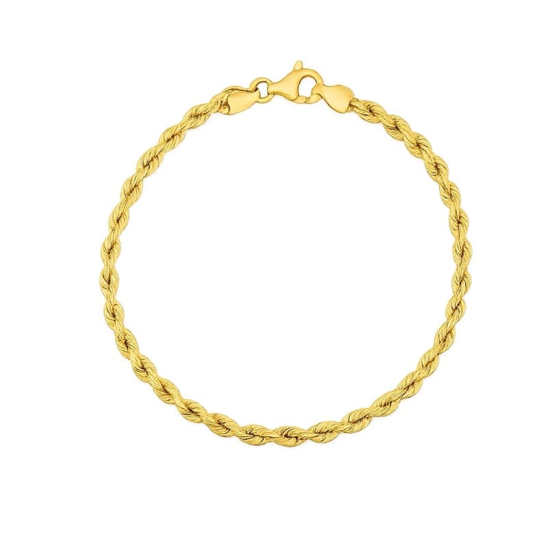 Rope Bracelet, 14K Yellow Gold