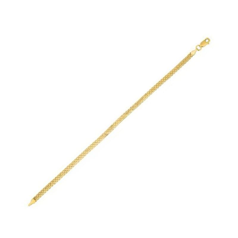 Pulsera Herringbone, Oro Amarillo 14K