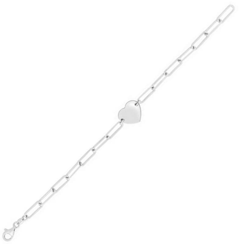 Heart Bracelet, Sterling Silver