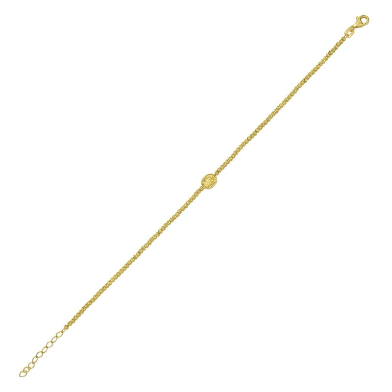 Pulsera Religioso, Oro Amarillo 14K