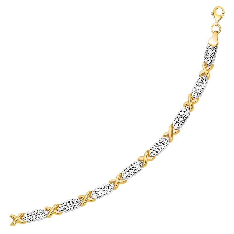 Bracelet, 14K Two-Tone Gold