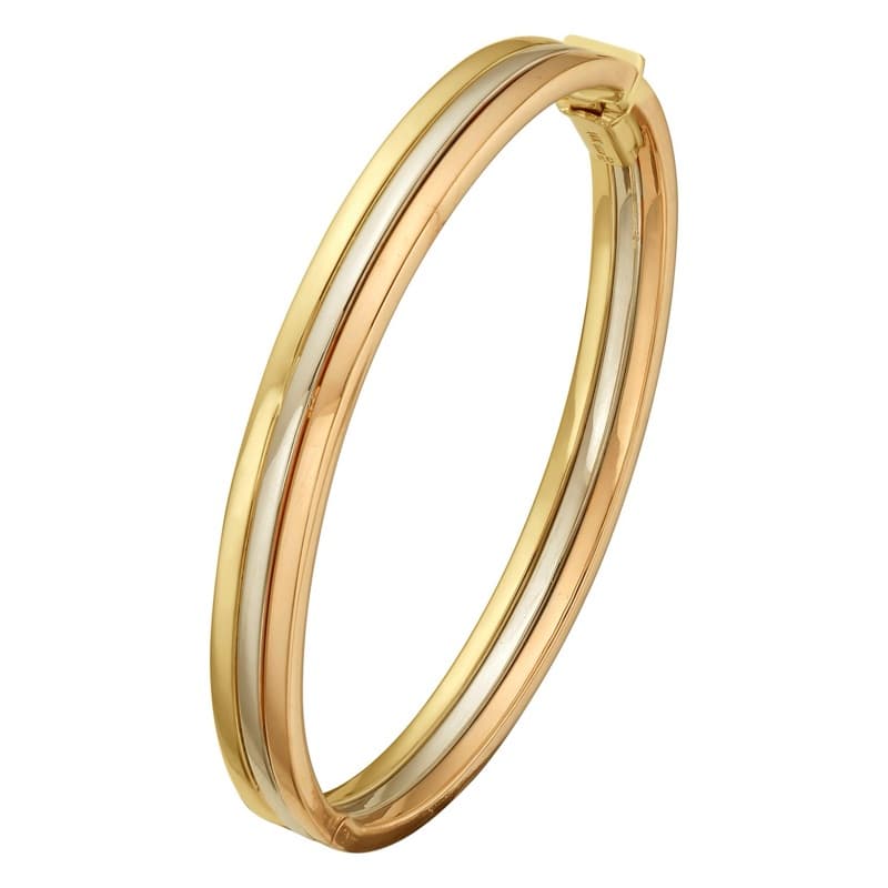Pulsera, Oro Tricolor 14K