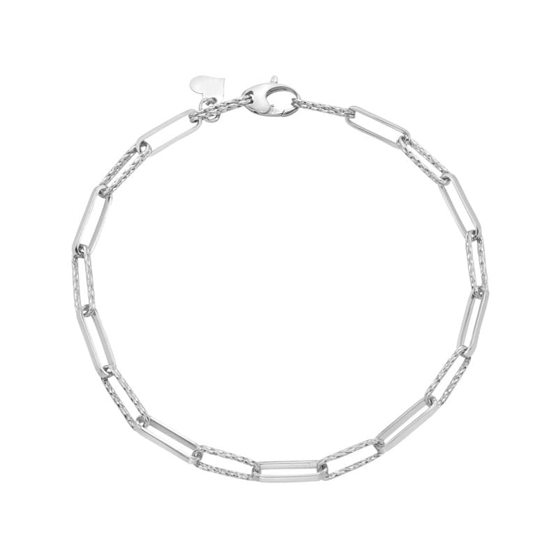 Pulsera Fantasía, Oro Blanco 14K
