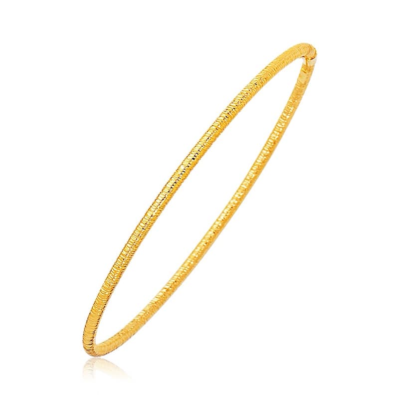 Esclava Rígida Semanario, Oro Amarillo 14K