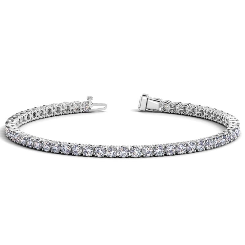 Tennis Bracelet, 14K White Gold