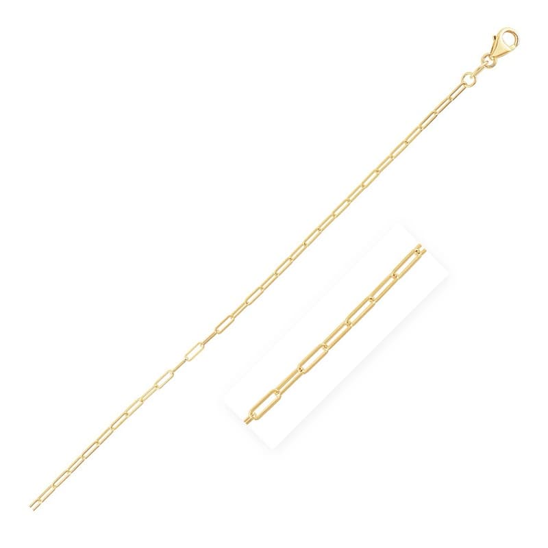 Anklet, 14K Yellow Gold